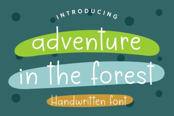 Adventure in the Forest Font - Featured Image