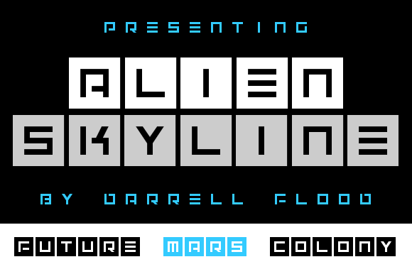 Alien Skyline Font - Featured Image