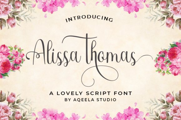 Alissa Thomas Script Font - Featured Image