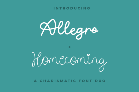 Allegro X Homecoming Duo Font - Featured Image