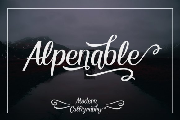 Alpenable Font - Featured Image