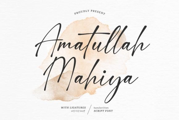 Amatullah Mahiya Font - Featured Image