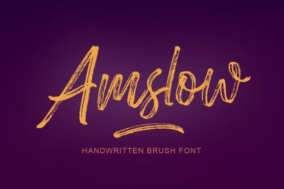 Amslow Font - Featured Image