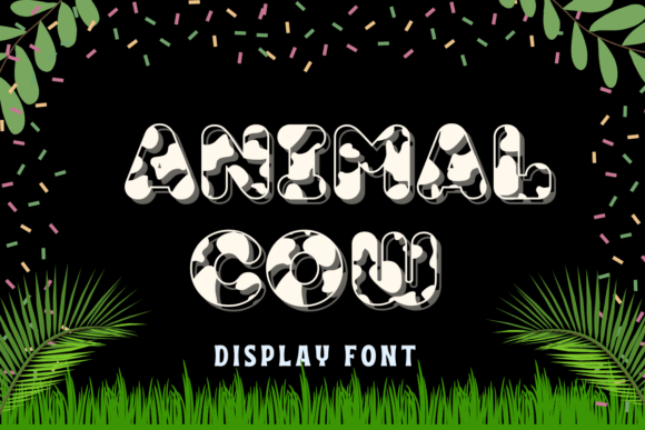 Animal Cow Font - Featured Image