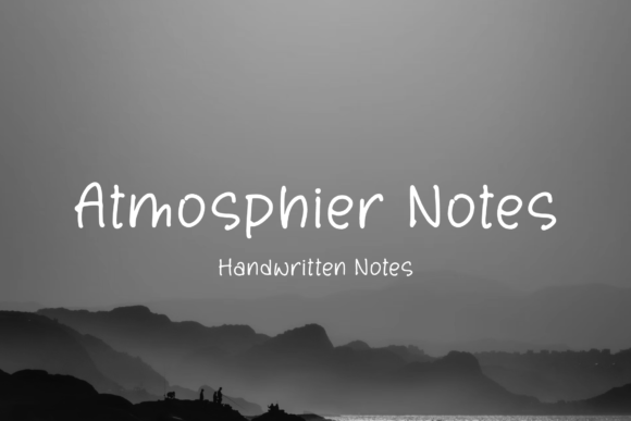 Atmosphier Notes Font - Featured Image