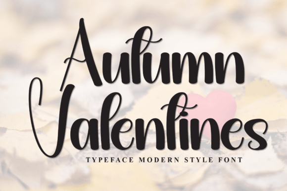 Autumn Valentines Font - Featured Image