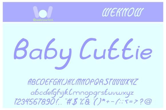 Baby Cuttie Font - Featured Image