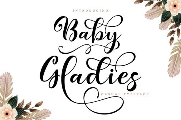 Baby Gladies Font - Featured Image