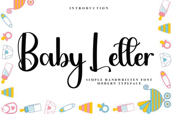 Baby Letter Font - Featured Image