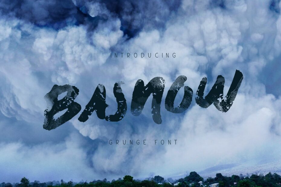 Basnow Grunge Font - Featured Image