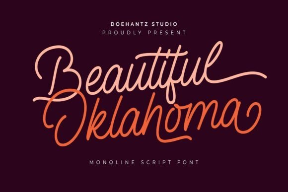 Beautiful Oklahoma Font - Featured Image