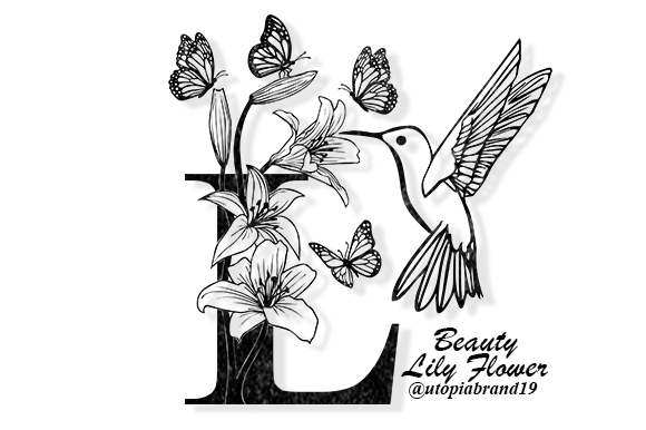 Beauty Lily Flower Font - Featured Image