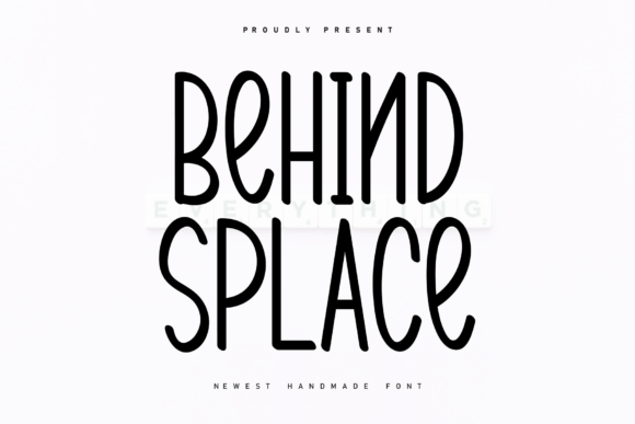 Behind Splace Font - Featured Image