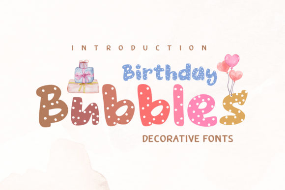 Birthday Bubbles Font - Featured Image