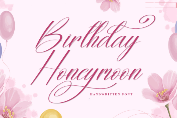 Birthday Honeymoon Font - Featured Image