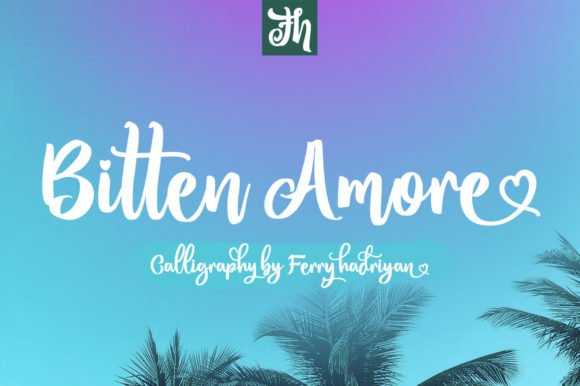 Bitten Amore Font - Featured Image
