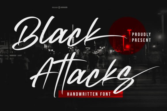 Black Attacks Font - Featured Image