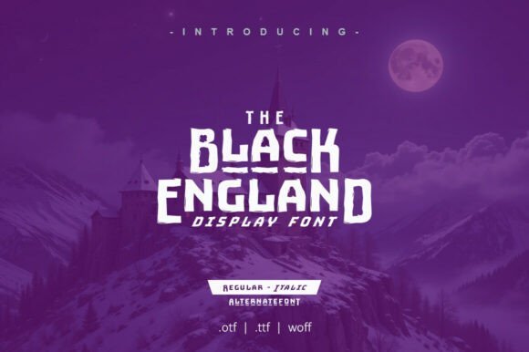 Black England Font - Featured Image