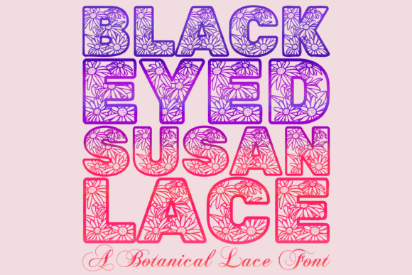 Black Eyed Susan Lace Font - Featured Image
