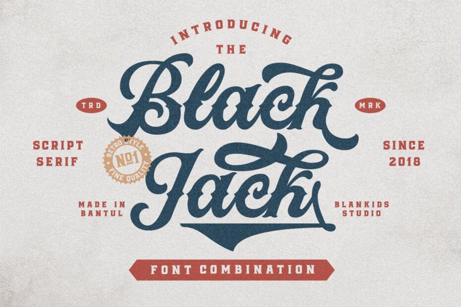 Black Jack Display Font - Featured Image