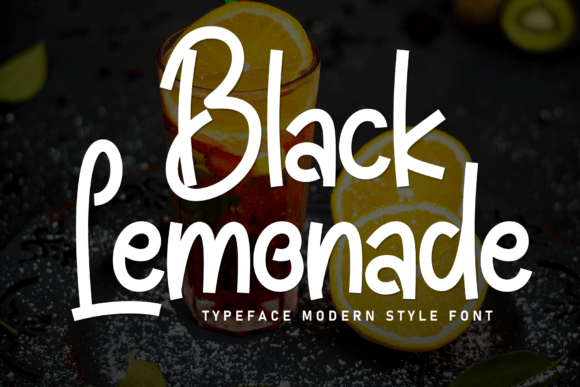 Black Lemonade Font - Featured Image