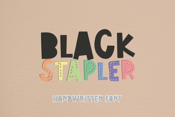 Black Stapler Font - Featured Image