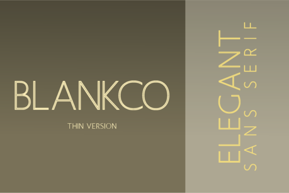 Blankco Outline Thin Font - Featured Image