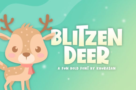 Blitzen Deer Font - Featured Image