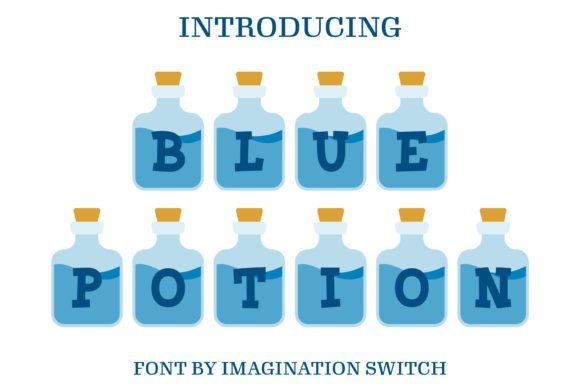 Blue Potion Font - Featured Image