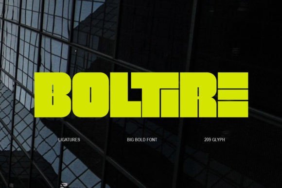 Boltire Font - Featured Image