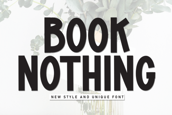 Book Nothing Font - Featured Image