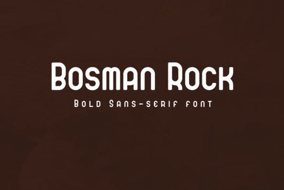 Bosman Rock Font - Featured Image