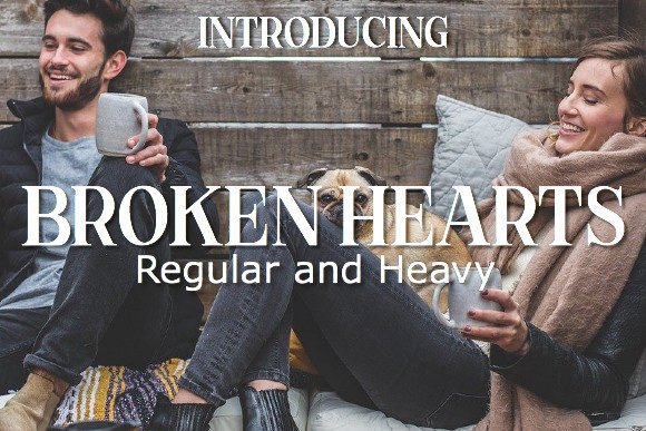 Broken Hearts Font - Featured Image