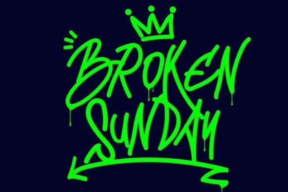 Broken Sunday Font - Featured Image
