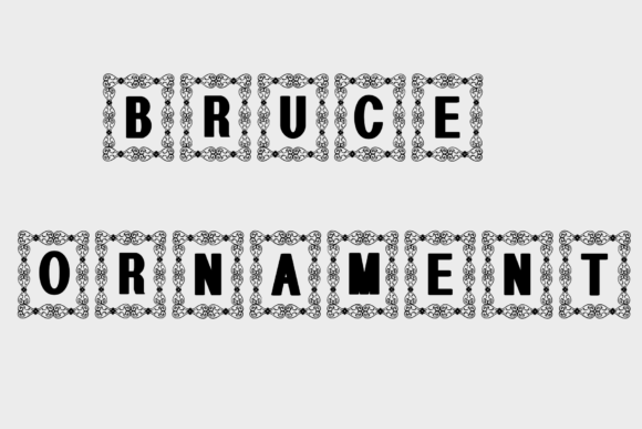 Bruce Ornament Font - Featured Image