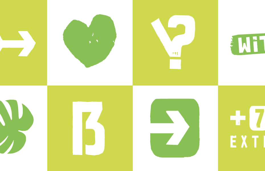 Brush Poster Grotesk Extras Font - Featured Image