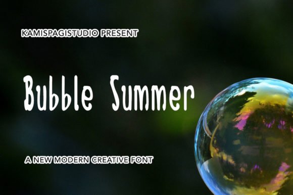 Bubble Summer Font - Featured Image