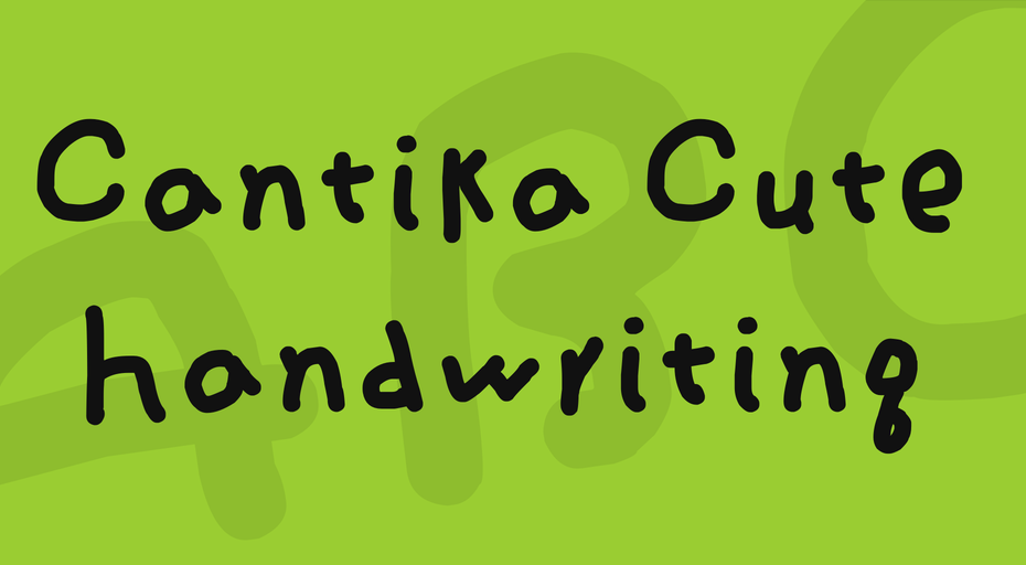 Cantika Cute Handwriting Font - Featured Image