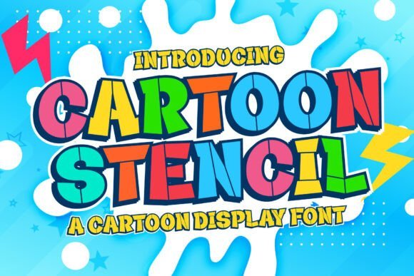 Cartoon Stencil Font - Featured Image