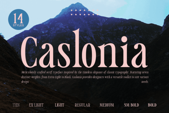 Caslonia Font - Featured Image