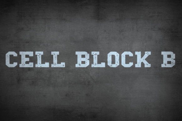Cell Block B Font - Featured Image