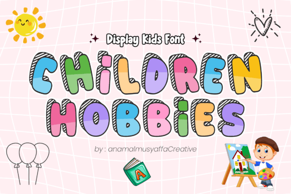 Children Hobbies Font - Featured Image