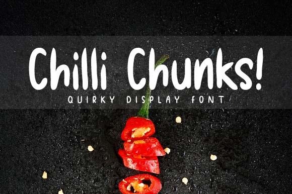 Chilli Chunks Font - Featured Image