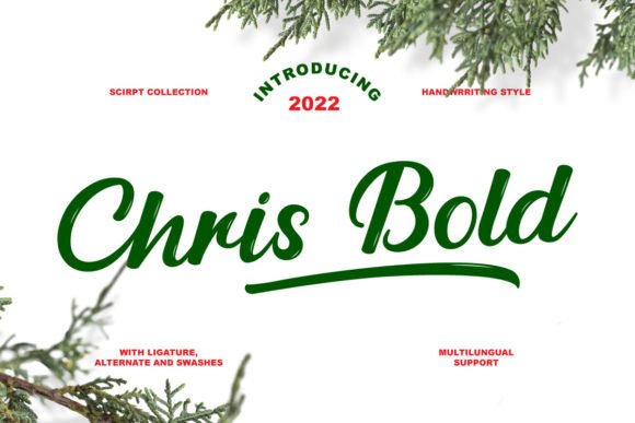 Chris Bold Font - Featured Image