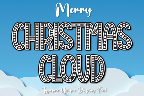 Christmas Cloud Font - Featured Image