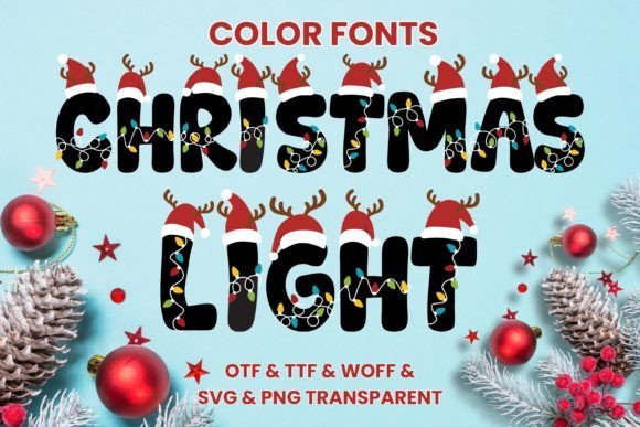 Christmas Light Font - Featured Image