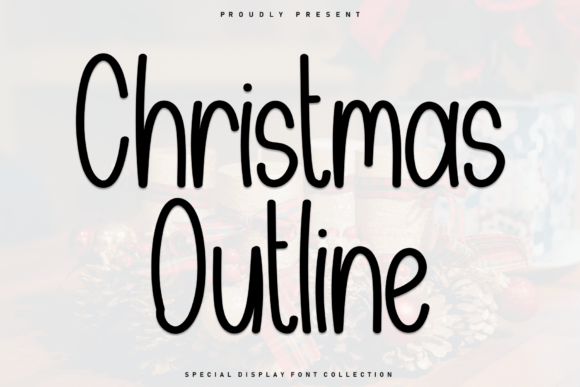 Christmas Outline Font - Featured Image