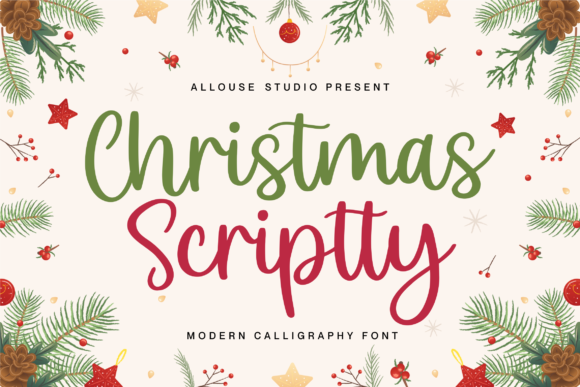 Christmas Scriptty Font - Featured Image