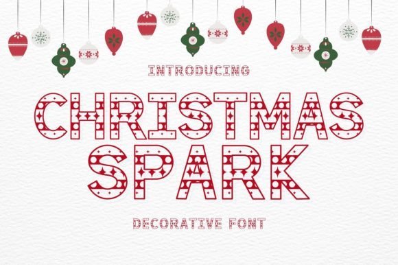 Christmas Spark Font - Featured Image
