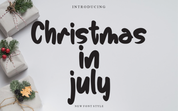 Christmas in July Font - Featured Image